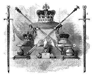 Images Dated 29th February 2008: The Regalia of England, c1820 (c1895)
