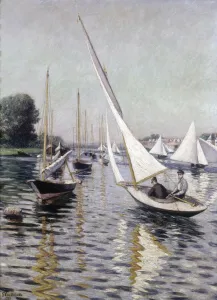 Régates a Argenteuil, 1893. Creator: Caillebotte, Gustave (1848-1894) Régates a Argenteuil, 1893. Creator: Caillebotte, Gustave (1848-1894)