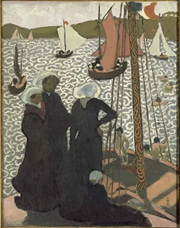 1892 Gallery: Regates a Perros-Guirec (Regattas at Perros-Guirec), 1892