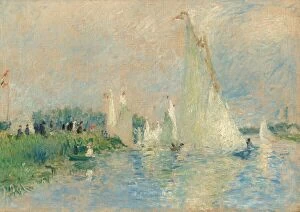 Ile De France Gallery: Regatta at Argenteuil, 1874. Creator: Pierre-Auguste Renoir