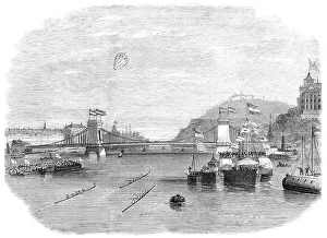 Regatta Prints: Regatta on the Danube at Buda-Pesth