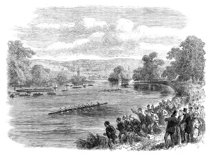 Regatta Prints: The Regatta at Henley-on-Thames, 1869. Creator: Unknown