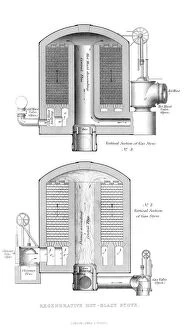 Images Dated 25th March 2009: Regenerative Hot-Blast Stove, 1866