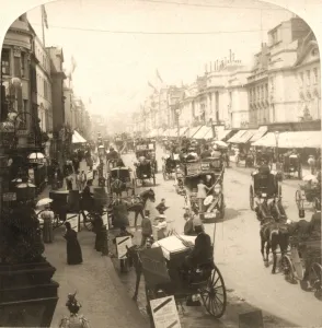 Regent Street Prints: Regent Street, London, 1896. Creator: Works and Sun Sculpture Studios