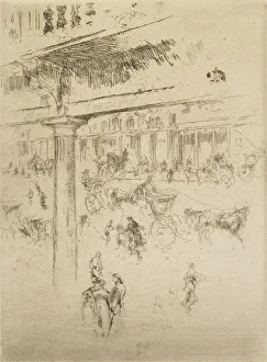 Regent Street Prints: Regents Quadrant, 1880-1881. Creator: James Abbott McNeill Whistler