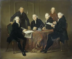 Secretary Prints: The Four Regents, the Secretary and the House Father of the Lepers House of Amsterdam