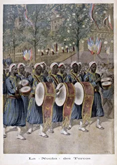 Turcos Prints: A regiment of Algerian Turcos, 1896. Artist: Henri Meyer