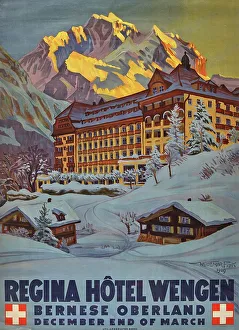 1929 Prints: Regina Hôtel Wengen Bernese Oberland, 1929. Creator: Fink; Waldemar (1883-1948)