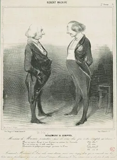 Villain Prints: Réglement de comptes, 19th century. Creator: Honore Daumier