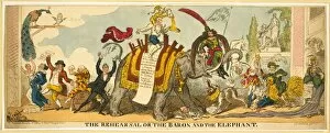 Lyceum Gallery: The Rehearsal or the Baron and the Elephant, 1812