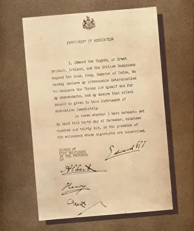 Abdication Prints: A Reign Ended, 1936 (1937)