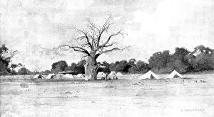 Uganda Prints: Reinforcements for Uganda: arrival of an Indian Contingent at Mombasa - the officers camp