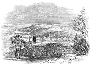 Thuringia Gallery: Reinhardtsbrunn, Gotha - from His Royal Highness Prince Alberts drawing, 1845