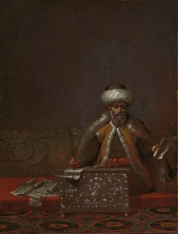 Fine Art Prints: The Reis Effendi, Head of the Chancery, c.1727-c.1730. Creator: Jean Baptiste Vanmour