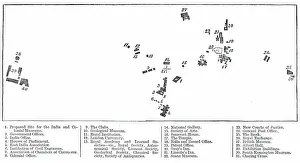 Victoria Albert Museum Prints: Relative position of the proposed India Museum and other public institutions