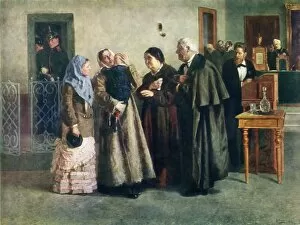 Hugging Gallery: The Released Woman, 1882, (1965). Creator: Vladimir Makovsky