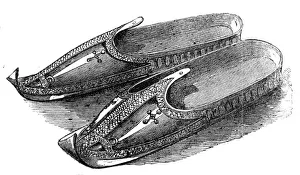 Booty Prints: Relics from Abyssinia: silver slippers of the Abuna, 1868. Creator: Unknown