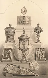 Relics Associated with Queen Elizabeth, 1886. Artist: William Home Lizars Relics Associated with Queen Elizabeth, 1886. Artist: William Home Lizars