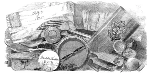 Belongings Prints: Relics of the Franklin Expedition, 1854. Creator: Unknown