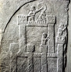 Relief of a besieged fortress, Kalakh, c8th century BC