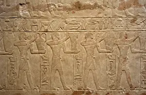 Relief depicting offering bearers, Mastaba of Mereruka, Saqqara, Egypt, Old Kingdom, 2003. Creator: Unknown