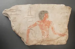 5th Dynasty Prints: Relief Fragment, 5th Dynasty Old Kingdom, 2513-2506 BCE. Creator: Unknown