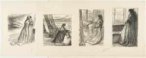 James A Prints: The Relief Fund in Lancashire, The Majors Daughter, The Morning Before the Massacre of
