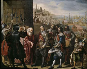 Madrid Prints: The Relief of Genoa by the 2nd Marquis of Santa Cruz, 1634-1635. Creator: Pereda y Salgado