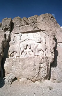 Investiture Prints: Relief of the investiture of Ardashir I, Naqsh-I-Rustam, Iran