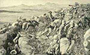 Boer Collection: The Relief of Ladysmith - The Last Rush at Hlangwane Hill, 1900. Creator: Rene Bull