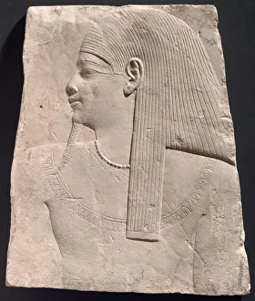 Ptolemaic Period Collection: Relief Plaque Depicting a God, Egypt, Ptolemaic Period (305-30 BCE). Creator: Unknown
