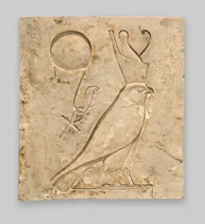 Ptolemaic Period Collection: Relief Plaque Depicting the God Horus as a Falcon, Egypt