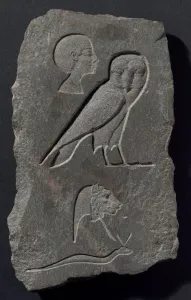 Relief Plaque Depicting Hieroglyphic Signs, Egypt, Early Ptolemaic Period (about 300 BCE)