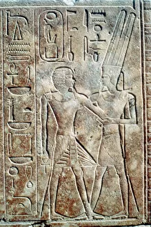 Relief of Queen Hatshepsut in male dress, Temple of Amun, Karnak, Egypt, c1500 BC