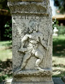 Relief Prints: Relief of a Retiarius, type of Roman gladiator