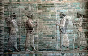 Archer Prints: Relief showing archers of the Persian Royal Guard, Palace of Darius I, Susa, c500 BC