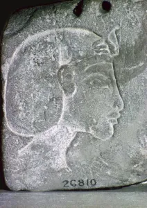 Relief showing the head of Akhenaten, 14th century BC
