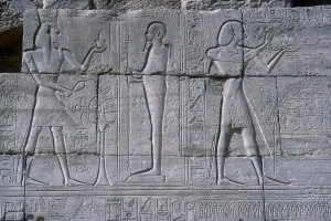 Ritual Prints: Relief showing Rameses II before Ptah