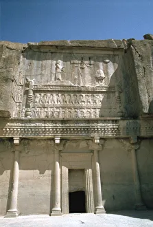 Achaemenid Prints: Relief, Tomb of Artaxerxes II, Persepolis, Iran