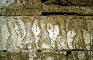 Ramses Iii Prints: Reliefs of Enemy captives, Mortuary Temple of Rameses III