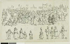 John Coney Prints: Religious Festival in Northern France, possibly Normandy, c. 1820. Creator: John Coney