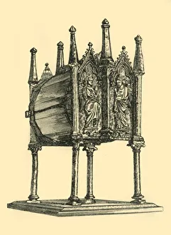 Reliquary Prints: Reliquary, 14th century, (1881). Creator: W. M. McGill