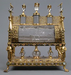 Gilding Prints: Reliquary, French (?), ca. 1175-1200 (rock crystal); early 19th century (setting)