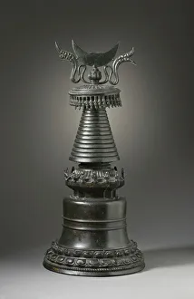 Reliquary Stupa (Chöten), Late 14th-early 15th century. Creator: Unknown