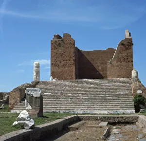 The remains of the Capitol of Ostia, Romes port, 2nd century The remains of the Capitol of Ostia, Romes port, 2nd century