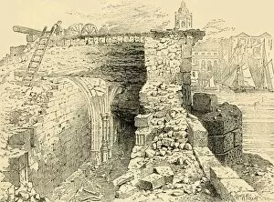 Remains of the Chapel of St. Thomas, Old London Bridge, (c1872). Creator: Unknown