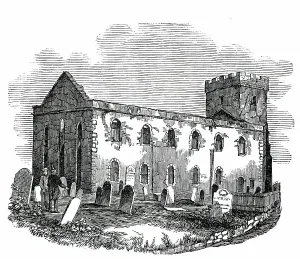 All Saints Church Prints: Remains of Cockermouth Church, 1850. Creator: Unknown