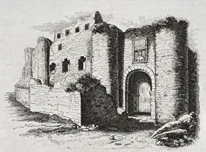 Refuge Prints: Remains of Dona Urraca Palace, Zamora, Castile, Spain, 1852. Creator: Cecilio Pizarro