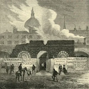 Hoarding Prints: The Last Remains of the Fleet Prison, c1872. Creator: Unknown
