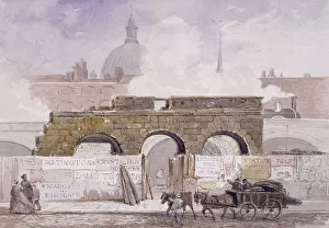 The remains of Fleet Prison, London, 1868